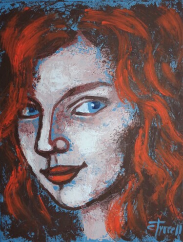 Ζωγραφική με τίτλο "From Scotland With…" από Carmen Tyrrell, Αυθεντικά έργα τέχνης, Ακρυλικό Τοποθετήθηκε στο Ξύλινο φορείο…