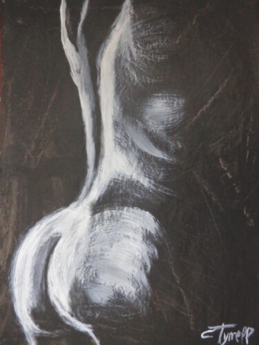 Painting titled "Shadow Figure 2" by Carmen Tyrrell, Original Artwork, Acrylic