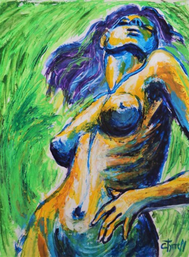 Malerei mit dem Titel "Nature Lover 2" von Carmen Tyrrell, Original-Kunstwerk, Acryl