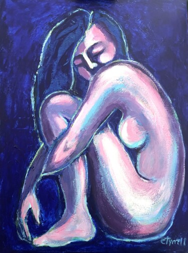 Картина под названием "Relax And Unwind 1" - Carmen Tyrrell, Подлинное произведение искусства, Акрил Установлен на Деревянна…