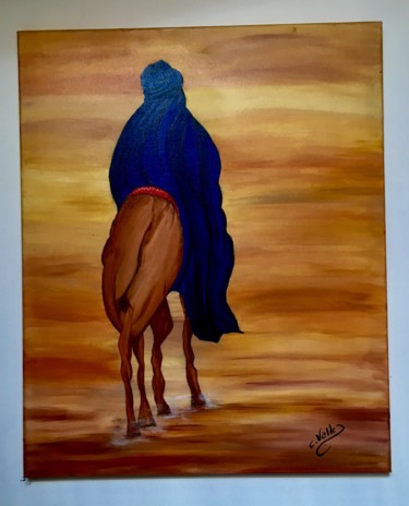 Peinture intitulée "L'homme dans le dés…" par Carmen, Œuvre d'art originale, Acrylique