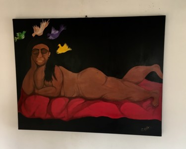 Peinture intitulée "Le bonheur" par Carmen, Œuvre d'art originale, Acrylique