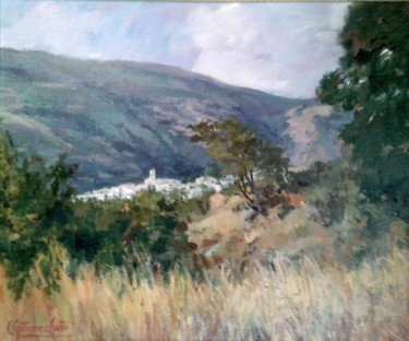 Painting titled "V90 Pampaneira-Alpu…" by Carmen Gutierrez Cueto, Original Artwork, Oil