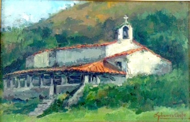 Painting titled "C28 Ermita de San E…" by Carmen Gutierrez Cueto, Original Artwork, Oil