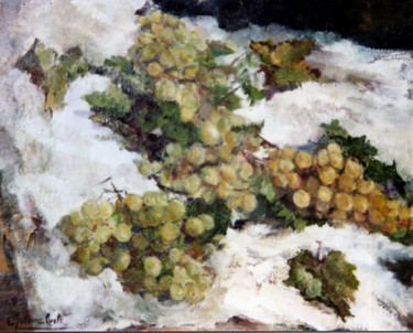 Painting titled "V17 Bodegón de las…" by Carmen Gutierrez Cueto, Original Artwork, Oil