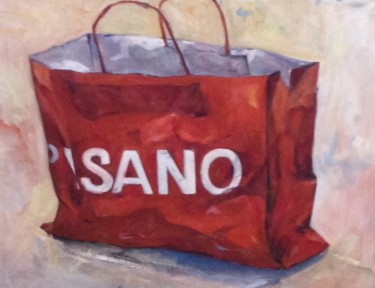 Painting titled "shopping" by Carmen Lopez Martinez, Original Artwork, Acrylic