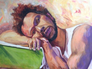 Painting titled "mi-amigo-brasileno.…" by Carmen Lopez Martinez, Original Artwork, Acrylic