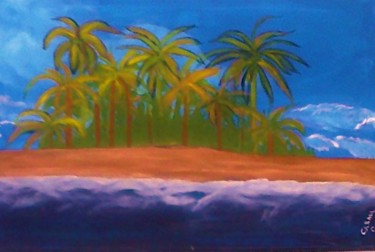 Pintura titulada "Ilha" por Carma Carvalho, Obra de arte original