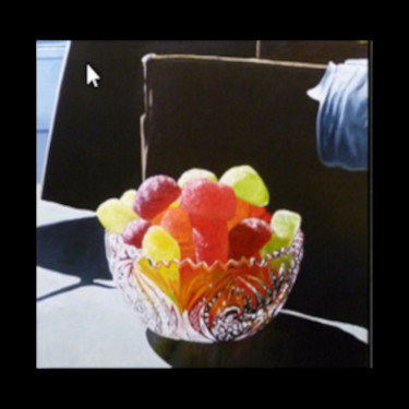 "Geleefrüchte" Malerei mit dem Titel ""Geleefrüchte"" von Valentin Reimann, Original-Kunstwerk, Öl