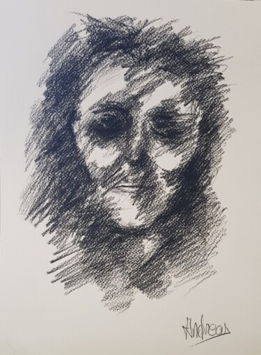 Drawing titled "Jean" by Andreas Collection, Original Artwork, Pencil