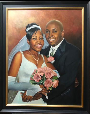 Painting titled "Wedding 6" by Carobert, Original Artwork, Acrylic