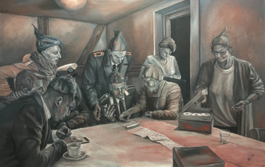Pintura intitulada "Die Offenbarung der…" por Carola Eleonore Thiele, Obras de arte originais, Óleo