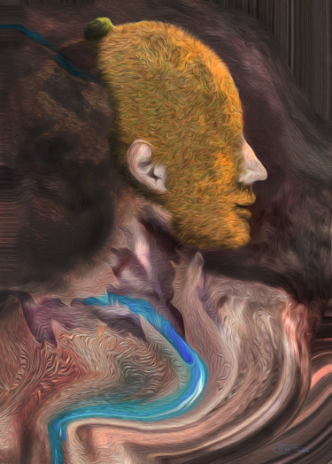 The Actor---without Face--LE 1/48 Digitale Künste mit dem Titel "The Actor---without…" von Carola Eleonore Thiele, Original-Kunstwerk, 2D Digital Work