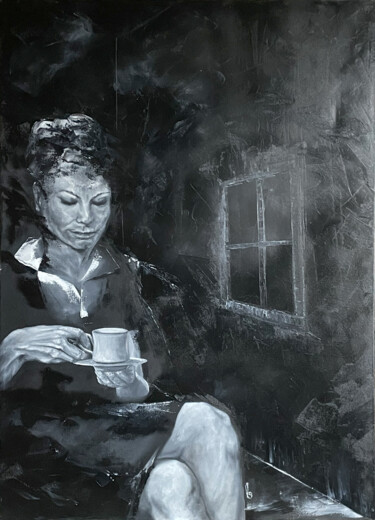 Peinture intitulée "Black Frieda" par Carola Eleonore Thiele, Œuvre d'art originale, Huile