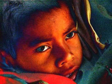 Fotografia intitulada "Cuiva Child" por Carola Blanco, Obras de arte originais