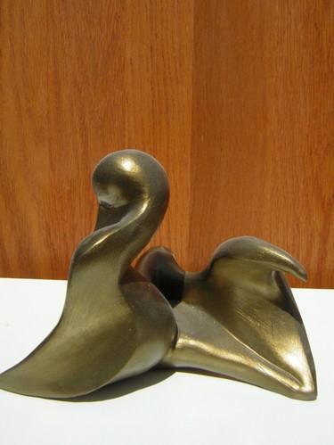 Sculpture intitulée "le-cygne.jpg" par Carole Bouteiller, Œuvre d'art originale