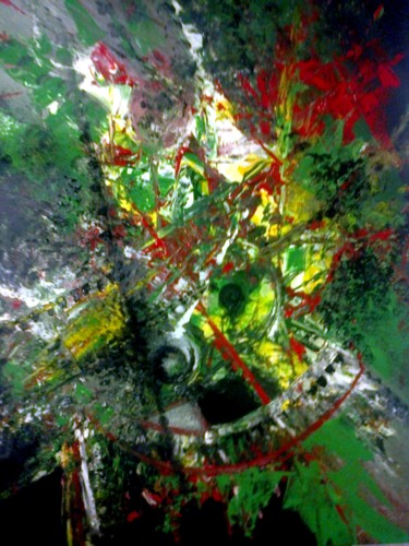 Painting titled "éclatements" by Carole Bouteiller, Original Artwork, Acrylic