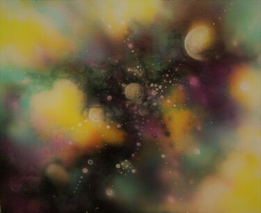 Painting titled "entrailles" by Carole Bouteiller, Original Artwork, Pastel