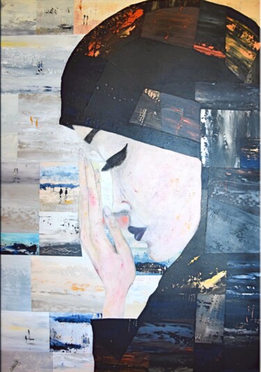 Schilderij getiteld "AVE" door Carole Framezelle Descalis-Sabran, Origineel Kunstwerk, Acryl