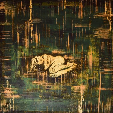 Pittura intitolato "AMENTI" da Carole Framezelle Descalis-Sabran, Opera d'arte originale, Acrilico