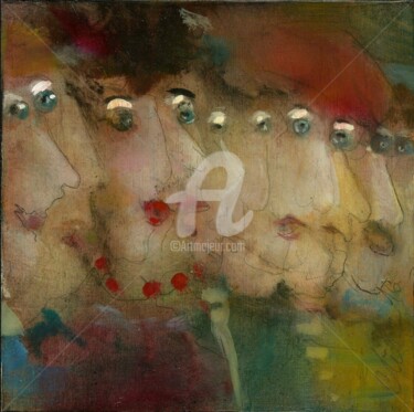 Peinture intitulée "le-flou.jpg" par Carole Gaia, Œuvre d'art originale, Huile