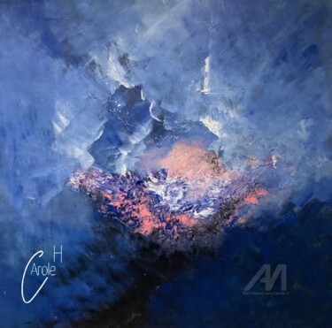 Schilderij getiteld "Supernova" door Carole H, Origineel Kunstwerk, Acryl
