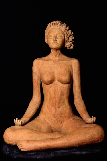 Skulptur mit dem Titel "Connexion" von Carole Lanfranchi, Original-Kunstwerk, Keramik