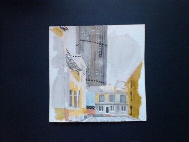 Картина под названием "La tour Montparnass…" - Carole Lettry, Подлинное произведение искусства, Акварель