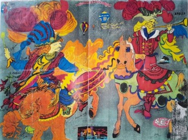 Zeichnungen mit dem Titel "Illustration des Op…" von Carole Lettry, Original-Kunstwerk, Pastell