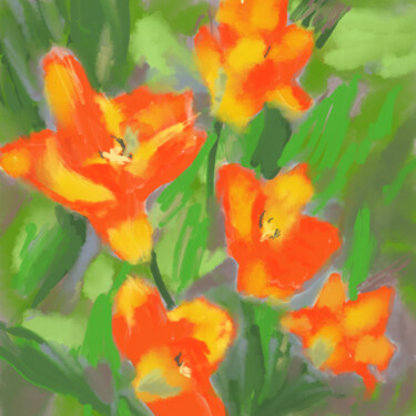 Digital Arts titled "Spring" by Carole Martin, Original Artwork, Digital Painting