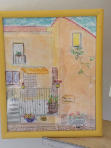 Peinture intitulée "La maison de mon en…" par Carole Ribes, Œuvre d'art originale
