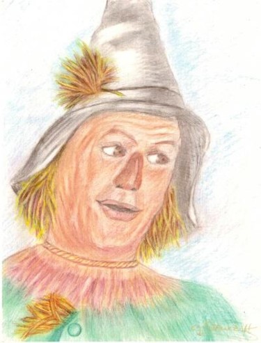 Drawing titled "Scarecrow" by Carole Stawczyk, Original Artwork