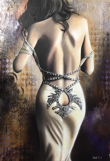 Intimité 92x73x2 cm ©2018 par Carole Assié