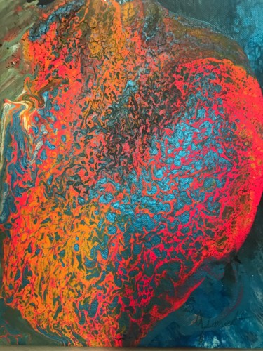 Painting titled "Acrylic Pouring" by Gimet, Original Artwork