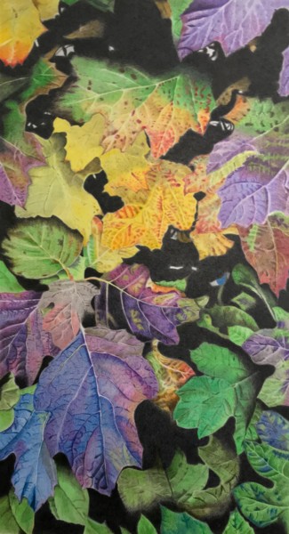 Dessin intitulée "Changing Colours" par Carole Mcalpine, Œuvre d'art originale, Crayon