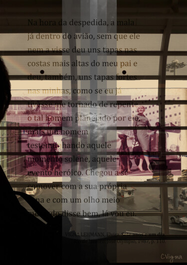 Arts numériques intitulée "Lá vou eu" par Carolina Vigna, Œuvre d'art originale, Collage numérique