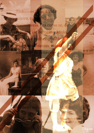 Digital Arts titled "Coisas não assimilá…" by Carolina Vigna, Original Artwork, Digital Collage