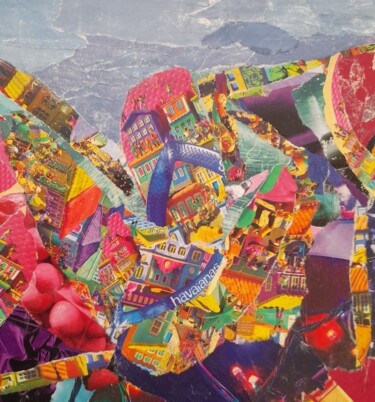 Collages titled "Tongcoul" by Caro, Original Artwork, Collages