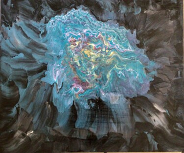 Painting titled "vortex" by Caroline Boucher, Original Artwork, Acrylic