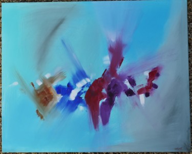 Painting titled "H28 - 13/05/2020" by Caroline Chevalier (Cohine), Original Artwork, Acrylic