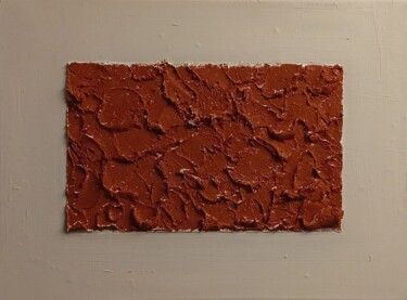 Schilderij getiteld "Terracotta" door Caroline Colomina, Origineel Kunstwerk, Acryl Gemonteerd op Frame voor houten brancard