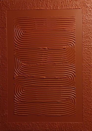 Malerei mit dem Titel "Ondulations" von Caroline Colomina, Original-Kunstwerk, Acryl Auf Keilrahmen aus Holz montiert
