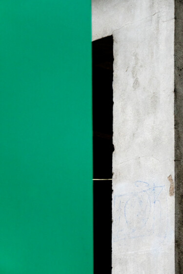 Photographie intitulée "Figure Verte et Gri…" par Caroline Constant, Œuvre d'art originale, Photographie numérique Monté sur…
