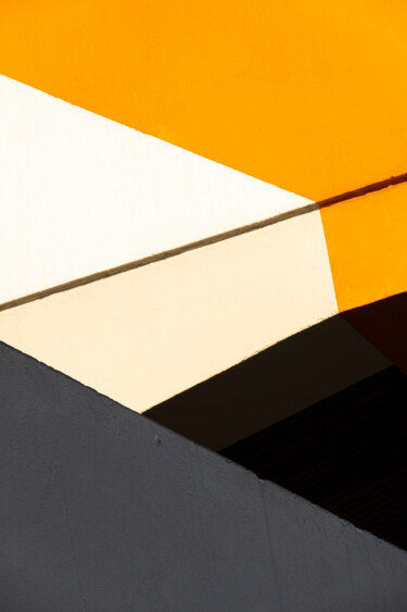 Fotografie mit dem Titel "Figure Orange, Noir…" von Caroline Constant, Original-Kunstwerk, Digitale Fotografie Auf Aluminium…