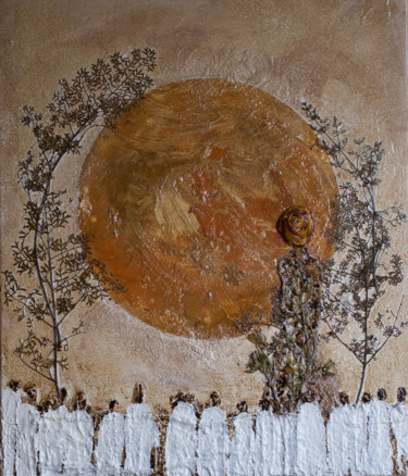 Malerei mit dem Titel "Nouvelle Terre" von Karolien Peintures, Original-Kunstwerk