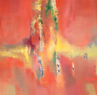 Painting titled "VIBRATIONS" by Caroline Frechinos, Original Artwork, Oil