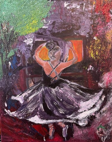 Картина под названием "Lá danse libère" - Caroline Lima (Calimas), Подлинное произведение искусства, Акрил