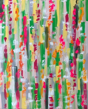 Painting titled "Herba Fresca" by Caroline Montigneaux, Original Artwork, Acrylic