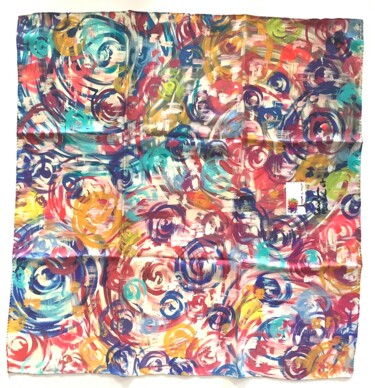 Текстильное искусство под названием "La vie comme bijou" - Caroline Montigneaux, Подлинное произведение искусства, Ткань