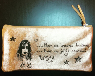 Dessin intitulée "Pochette zippées #1" par Caroline Montigneaux, Œuvre d'art originale, Marqueur